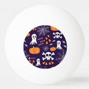 Leuke enge Halloween-personages Pingpongballen