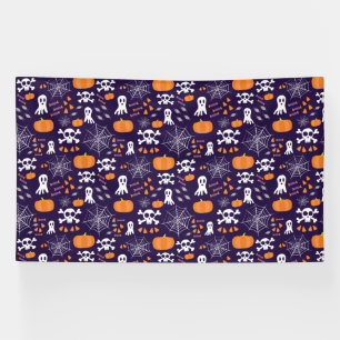 Leuke enge Halloween-personages Spandoek