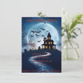 Leuke, enge Halloween uitnodiging (Staand voorkant)