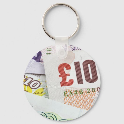 Leuke Engelse geldpatroon accessoires Pond biljett Sleutelhanger (Voorkant)