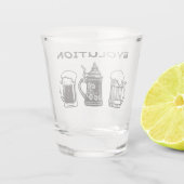 Leuke Evolution Shot-bril! Shot Glas (Achterkant)