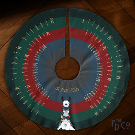 Leuke Ezel Llama Schaap + All around Vakantie Teks Kerstboom Rok