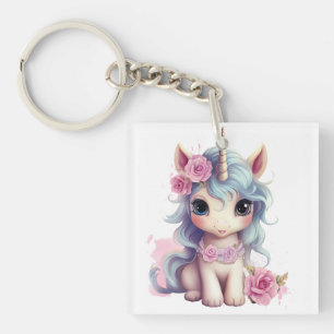 Leuke Fairy Baby Eenhoorn Sparkling Fantasy Sleutelhanger