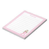 Leuke Fairy Prinses & Witte Bloemen op Lined Notitieblok (Gedraaid)