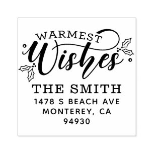 Leuke familie kerst retour adres stempel