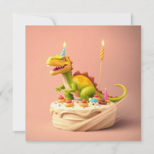 LEUKE FANTASY DINOSAUR VERJAARDAGSTAART KAART