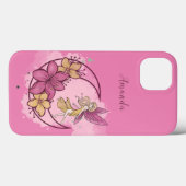 Leuke Fantasy Fairy op de maan, aangepaste naam Case-Mate iPhone Case (Achterkant (horizontaal))