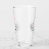 leuke Fantasy unicorn voegt naam toe Glas (Rechts)