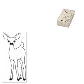Leuke Fawn Herten Rubber Stamp Rubberstempel (Gestempeld)