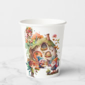 Leuke fee en gnoom papier cup papieren bekers (Achterkant)