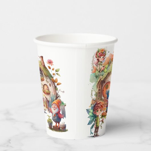 Leuke fee en gnoom papier cup papieren bekers (Rechts)