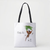 Leuke fee met bruine vleugels Canvas tas (Voorkant)