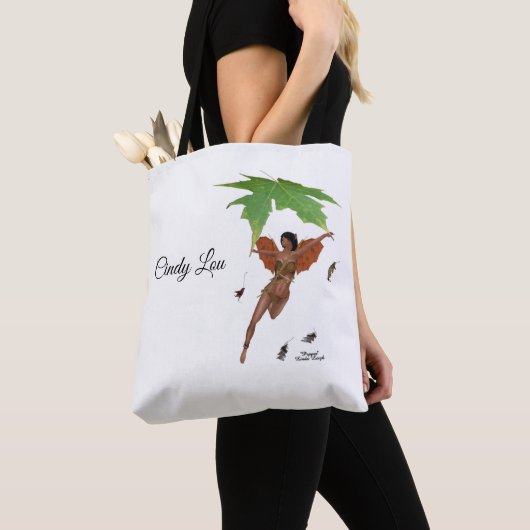 Leuke fee met bruine vleugels Canvas tas (Dichtbij)