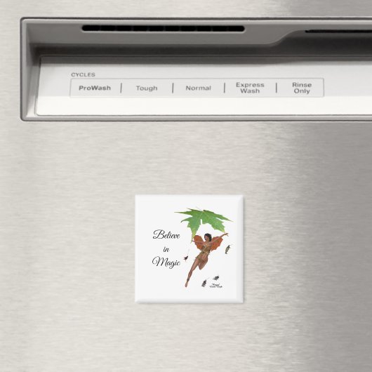 Leuke fee met bruine vleugels magneet (Insitu (Vaatwasser))