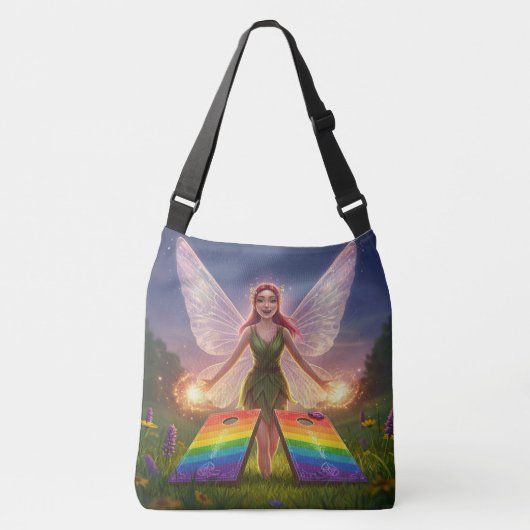 Leuke feeën bruiloftsshower tote cross-body tas A (Voorkant)