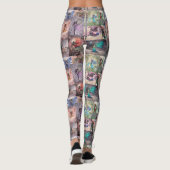 Leuke feeën Collage Fantasy Art Leggings (Achterkant)