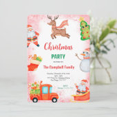 Leuke feestdag uitnodiging (Staand voorkant)