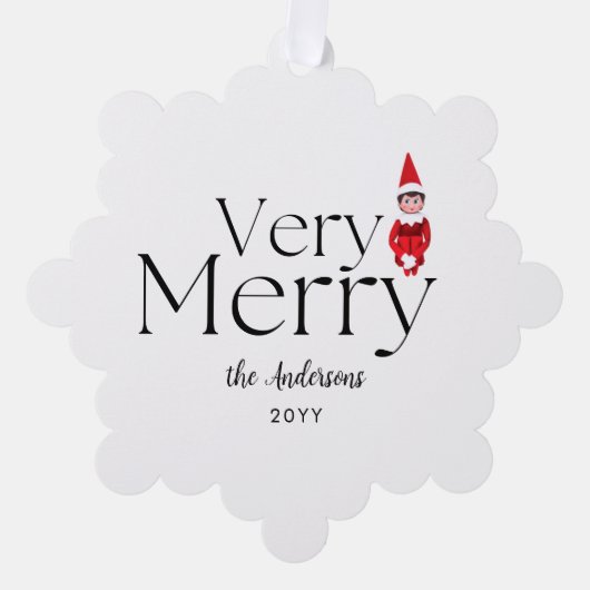 leuke feestelijke feestelijke feestdagen voor kers ornament kaart (Voorkant)