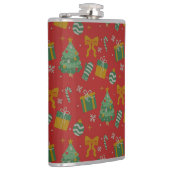 Leuke feestelijke kerst heupfles (Rechts)