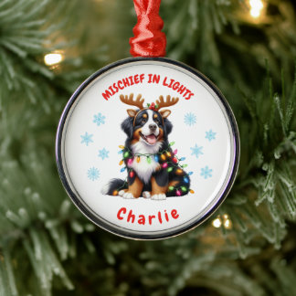 Leuke feestelijke Waterverf Berner Sneeuwvlokken H Metalen Ornament