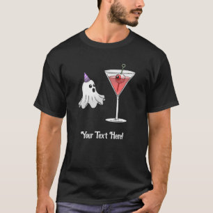 Leuke feestghost & griezelige Halloween-cocktail T-shirt