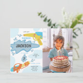 leuke feestuitnodigingen voor kinderen kaart (Staand voorkant)