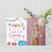 leuke feestuitnodigingen voor kinderen kaart (Staand voorkant)