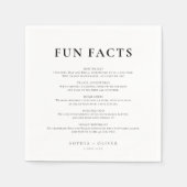 Leuke Feiten Eenvoudig Minimaal Servet (Voorkant)