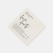 Leuke Feiten over het paar Bruiloft Servet (Hoek)