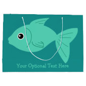 Leuke Fish aangepaste tekst geschenkzak Large Cadeautasje (Achterkant)