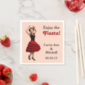 Leuke Flamenco Dancer (gepersonaliseerd) Servetten (Insitu)