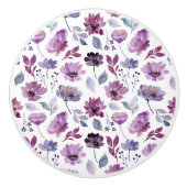 Leuke Floral Botanische Waterverf Keramische Knop (Voorkant)