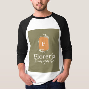 Leuke floreria ontwerp t-shirt