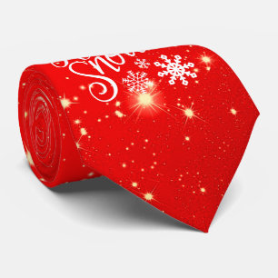 Leuke Fonkelende Laat het Sneeuwen Kerstmis Stropdas