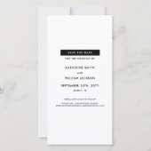 Leuke fotohokje bladwijzer thema save the date (Achterkant)