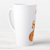 Leuke Fox Woodland Party Pet roze Latte Mok (Linkerhoek)