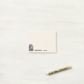 Leuke Franse bulldog quarterback stadion cartoon Post-it® Notes (Op bureau)