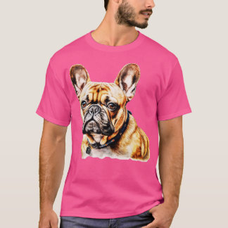 Leuke franse hond t-shirt