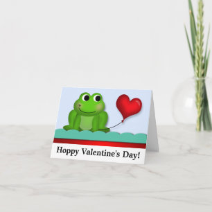Leuke Froggy Hoppy Valentijnsdag NoteCards Feestdagen Kaart