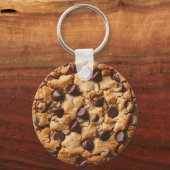 Leuke Fun Chocolate Chip Cookie Thema Sleutelhanger (Voorkant)