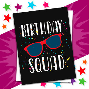 Leuke Fun Matching Groep Feest Crew Verjaardag Squ Briefkaart