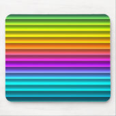 Leuke Funky Moderne Regenboog Strepen Patroon Muismat (Voorkant)