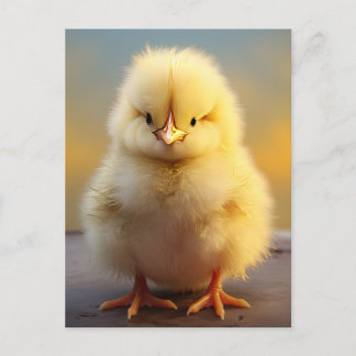 Leuke Fuzzy Chick - Grappige Boerderijdieren Briefkaart