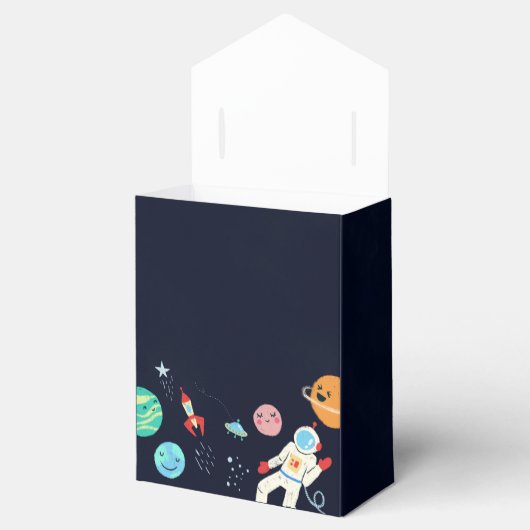 Leuke Galaxy Planets Space Baby shower Bedankdoosjes (Geopend)