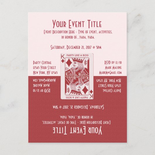 Leuke Game Night Feest Uitnodiging Briefkaart (Voorkant)