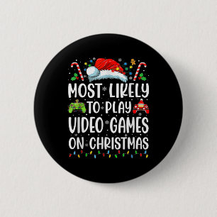 Leuke gamer die het meest waarschijnlijk videospel ronde button 5,7 cm
