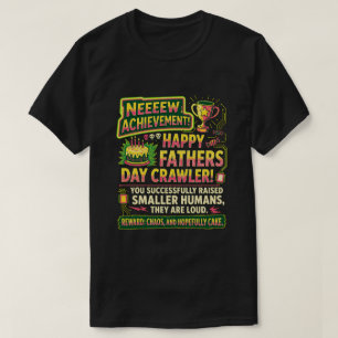 Leuke Gamer Vader Prestatie Ontgrendeld Vaderdag T-shirt