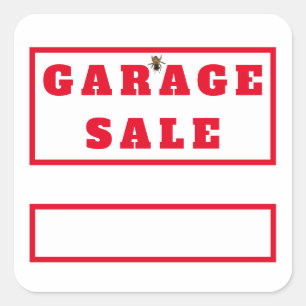 Leuke Garage Sale Stickers of prijs Labels met Hum