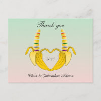 Leuke Gay Banana Heart Wedding Bedankt