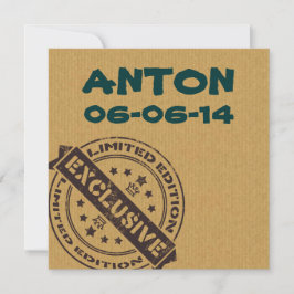 Leuke geboortekaartje voor jongens aankondiging